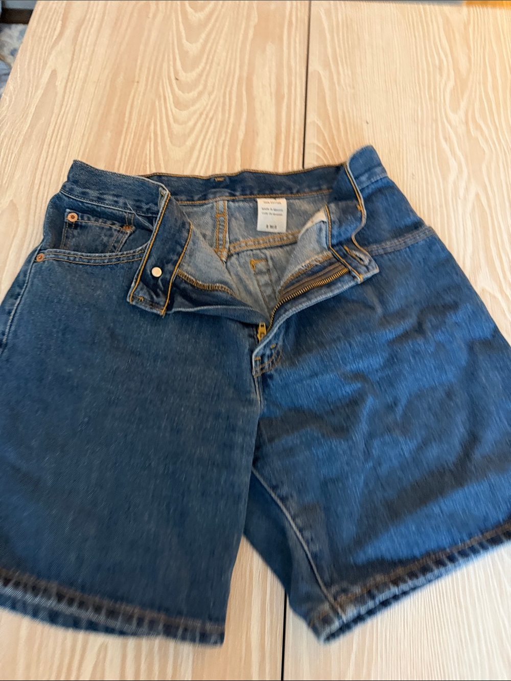 Levi's Dark Blue Relaxed Denim Shorts